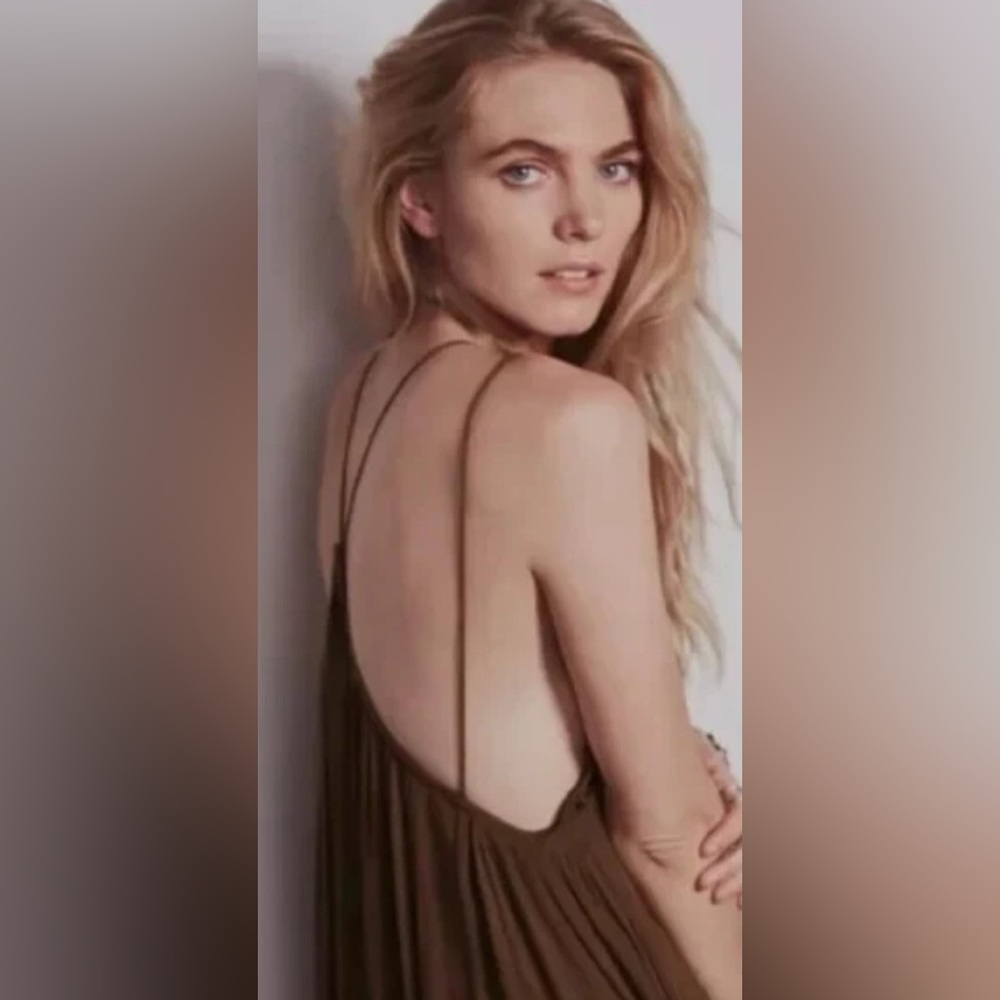 ⭐️Free People Green Diamonds In The Sky Midi Dress - Picture 3 of 10